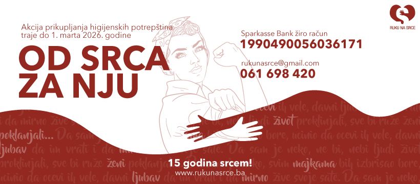 Udruženje "Ruku na srce" i ove godine realizuje projekat "Od srca za nju"